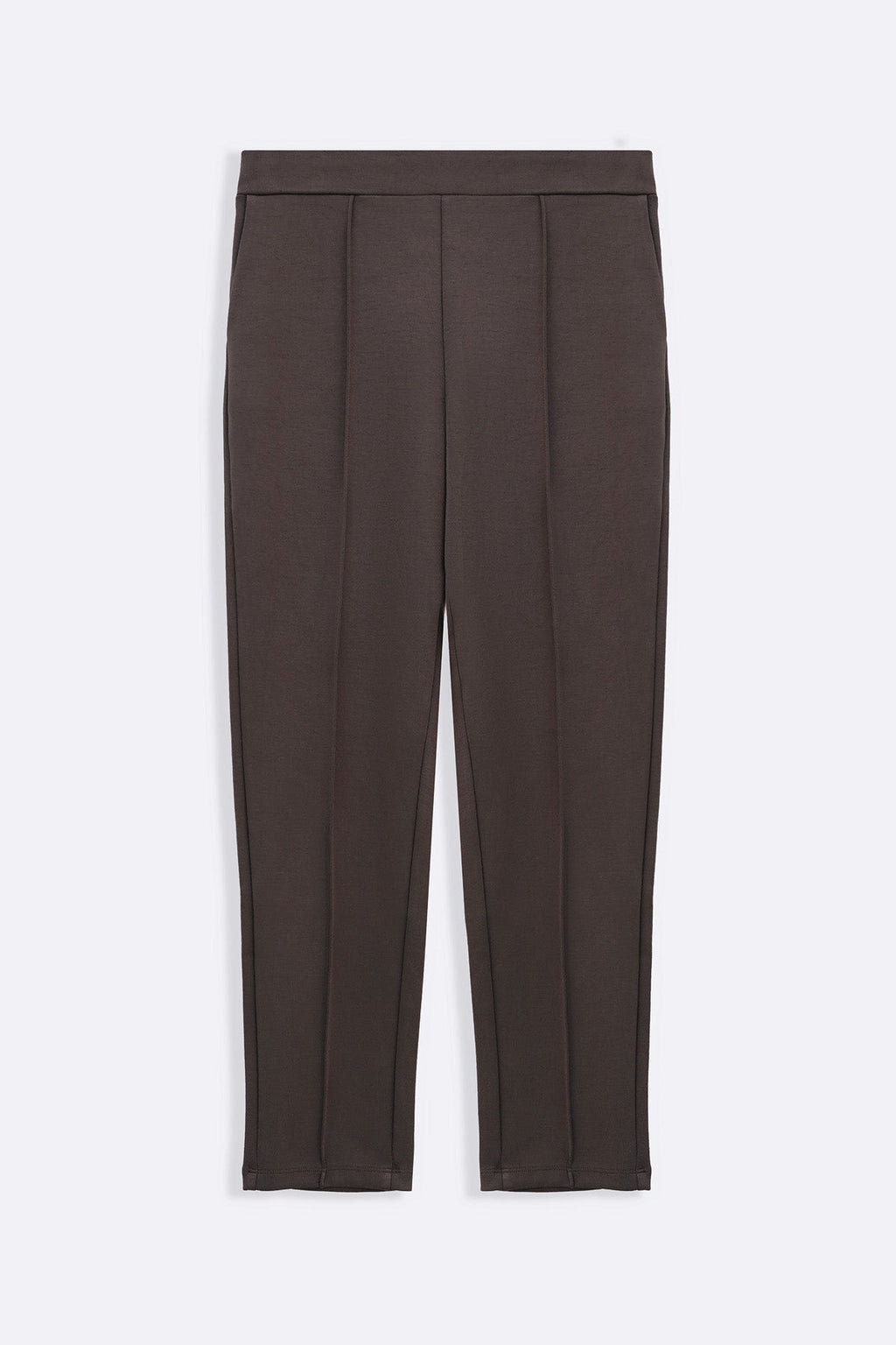 TAUPE STRAIGHT EASY SLACKS