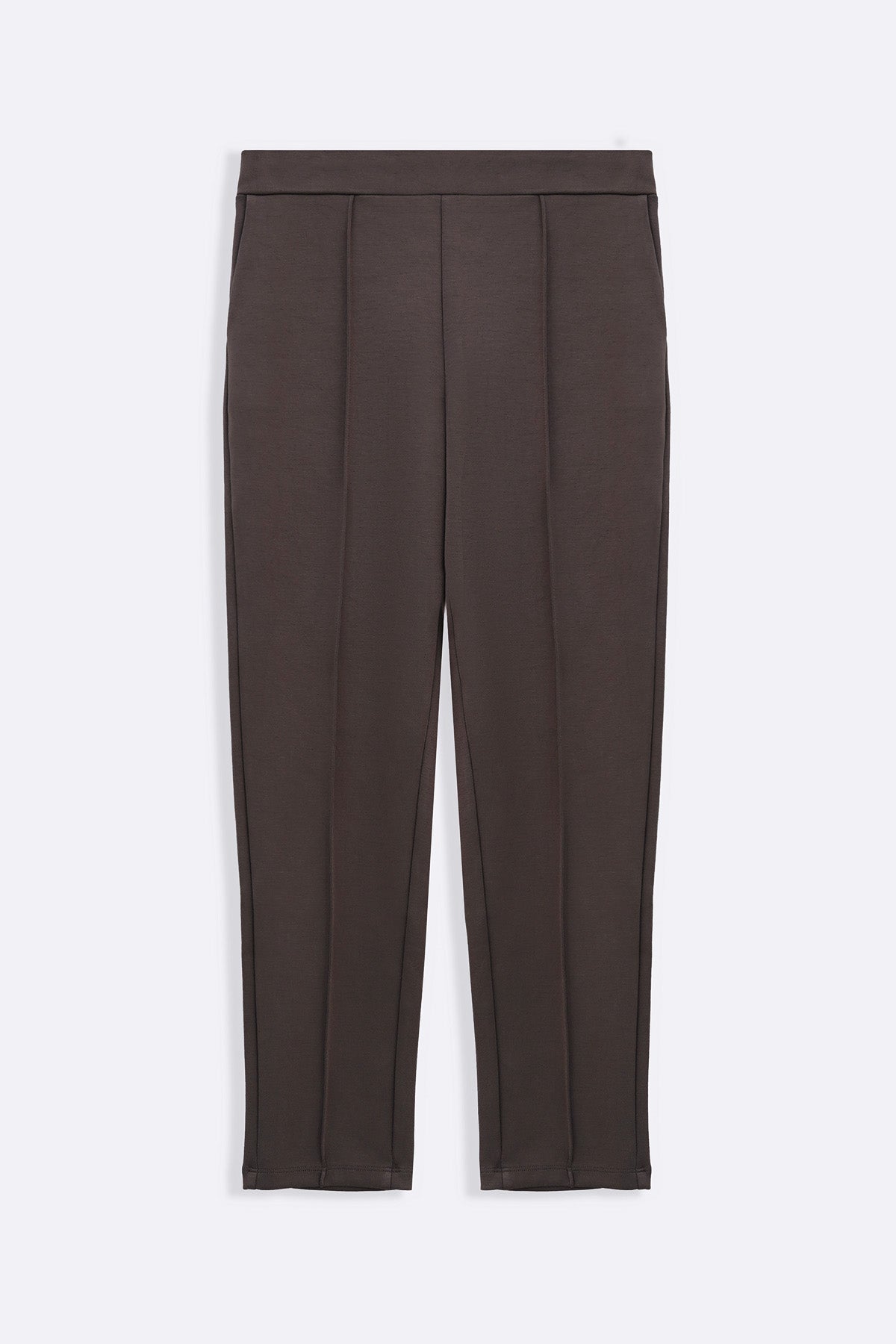 TAUPE STRAIGHT EASY SLACKS