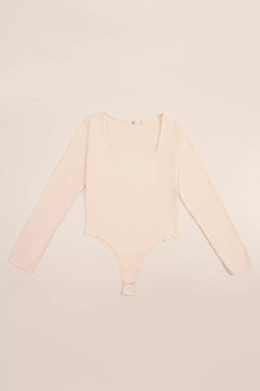 CREAM SQUARE NECK BODYSUIT