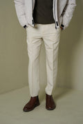 CREAM CLASSIC SUIT TROUSERS