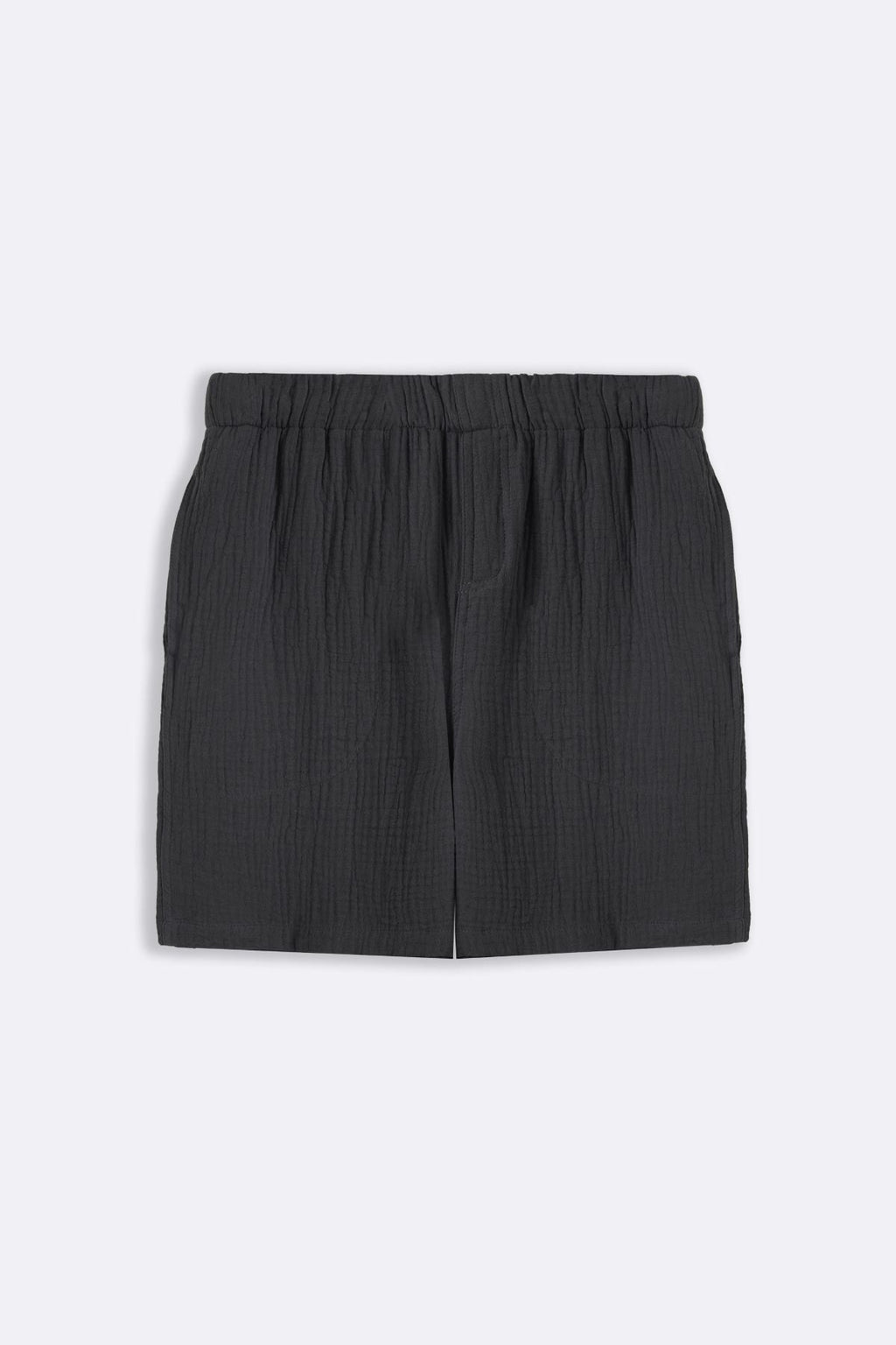 CHARCOAL MUSLIN SHORTS