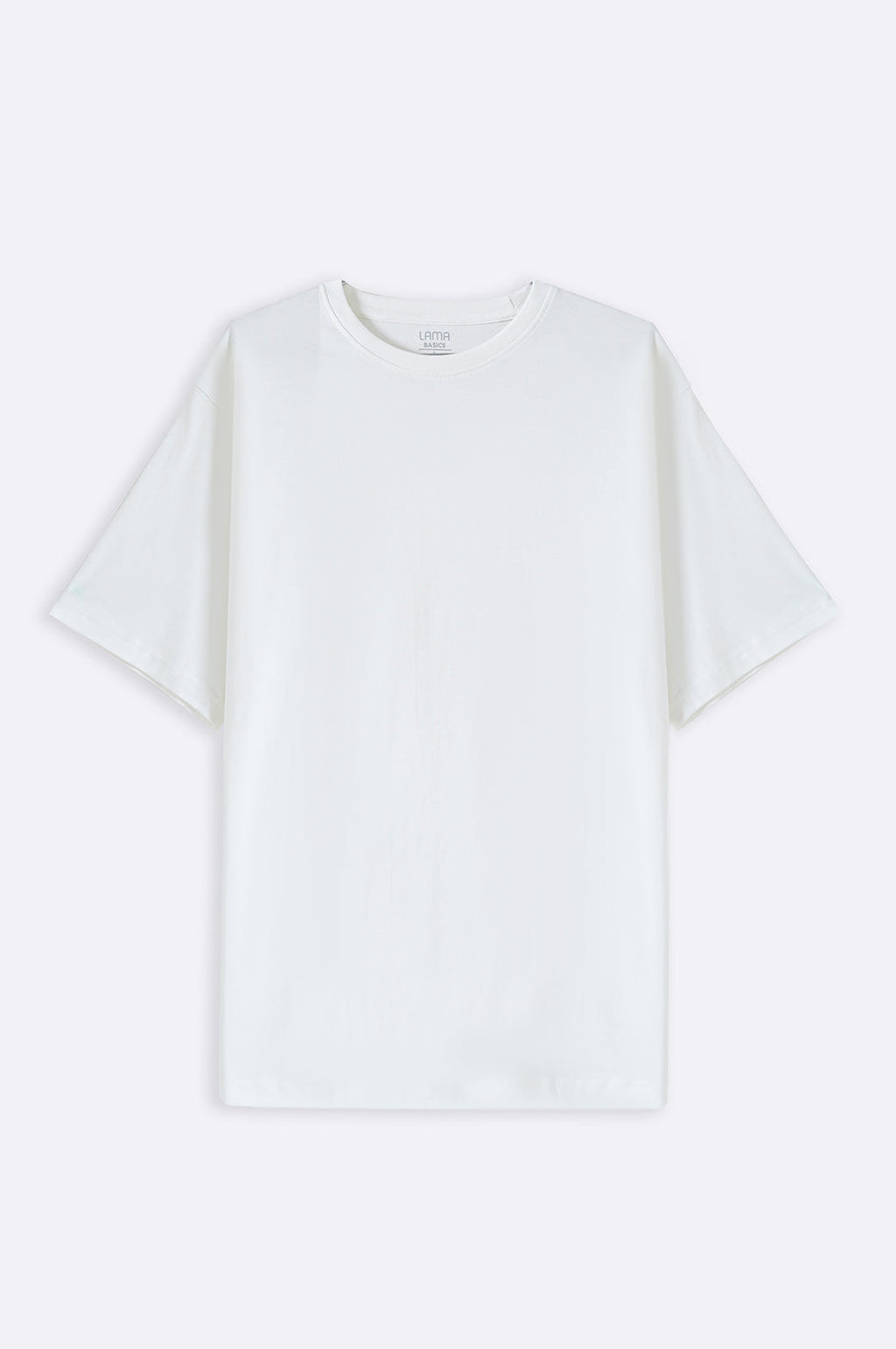 WHITE ALL- COTTON T-SHIRT