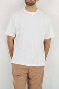 WHITE ALL- COTTON T-SHIRT