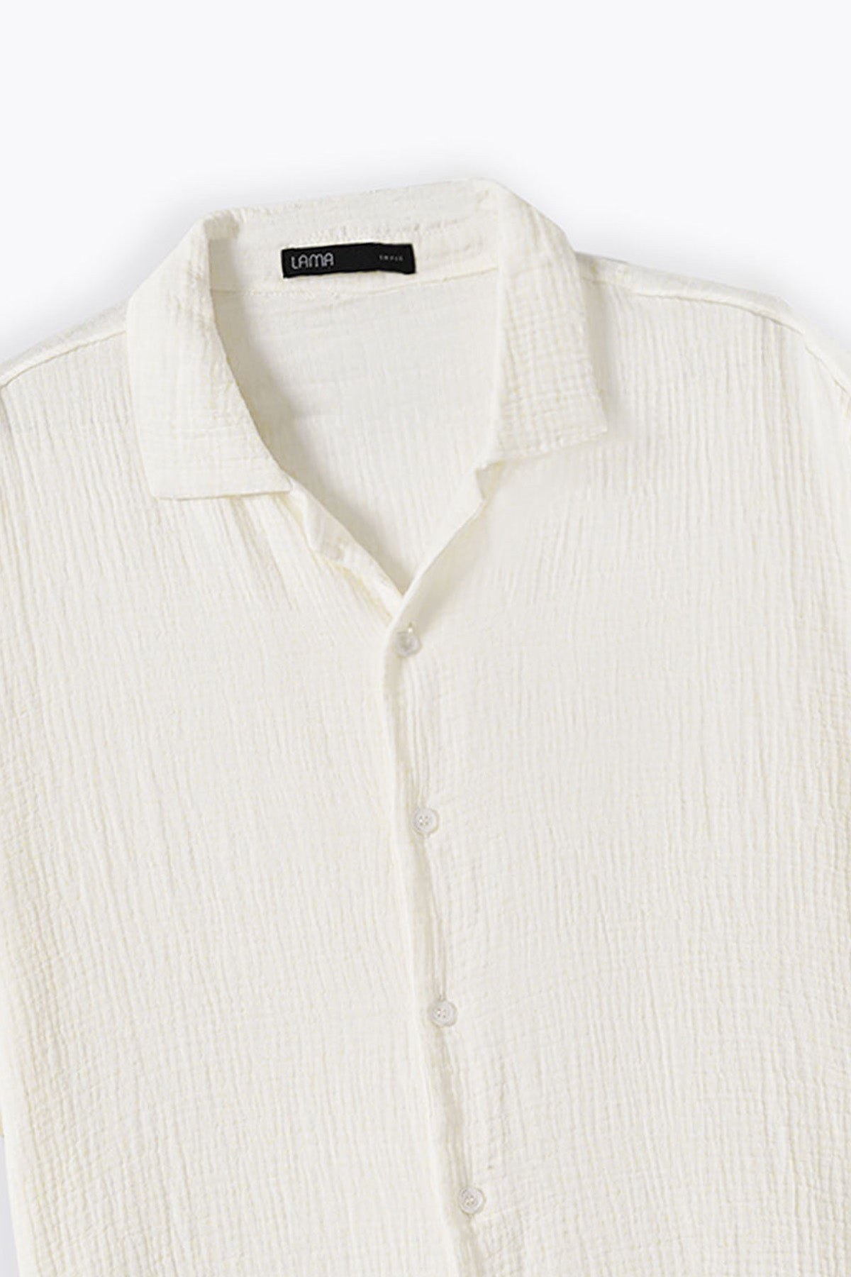 OFF WHITE MUSLIN SAFARI SHIRT