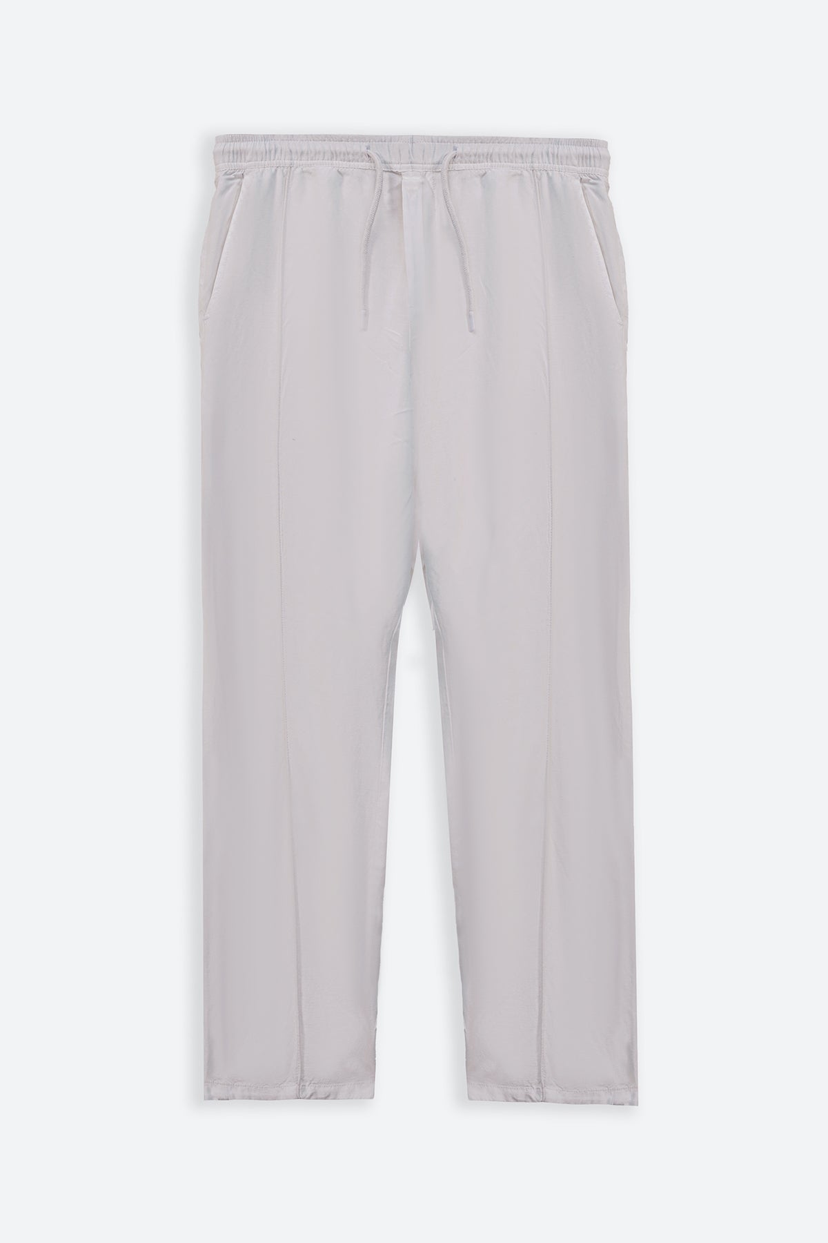 WHITE TAPERED PANTS