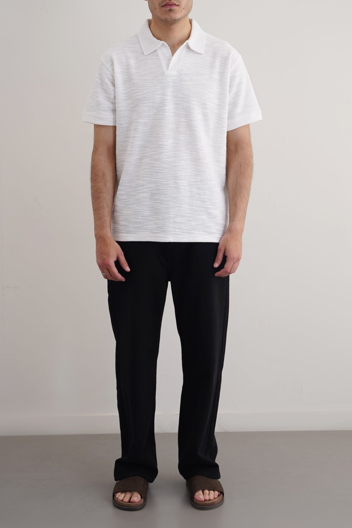 BLACK WIDE LEG JEANS
