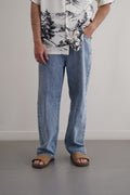 BLUE WIDE LEG JEANS