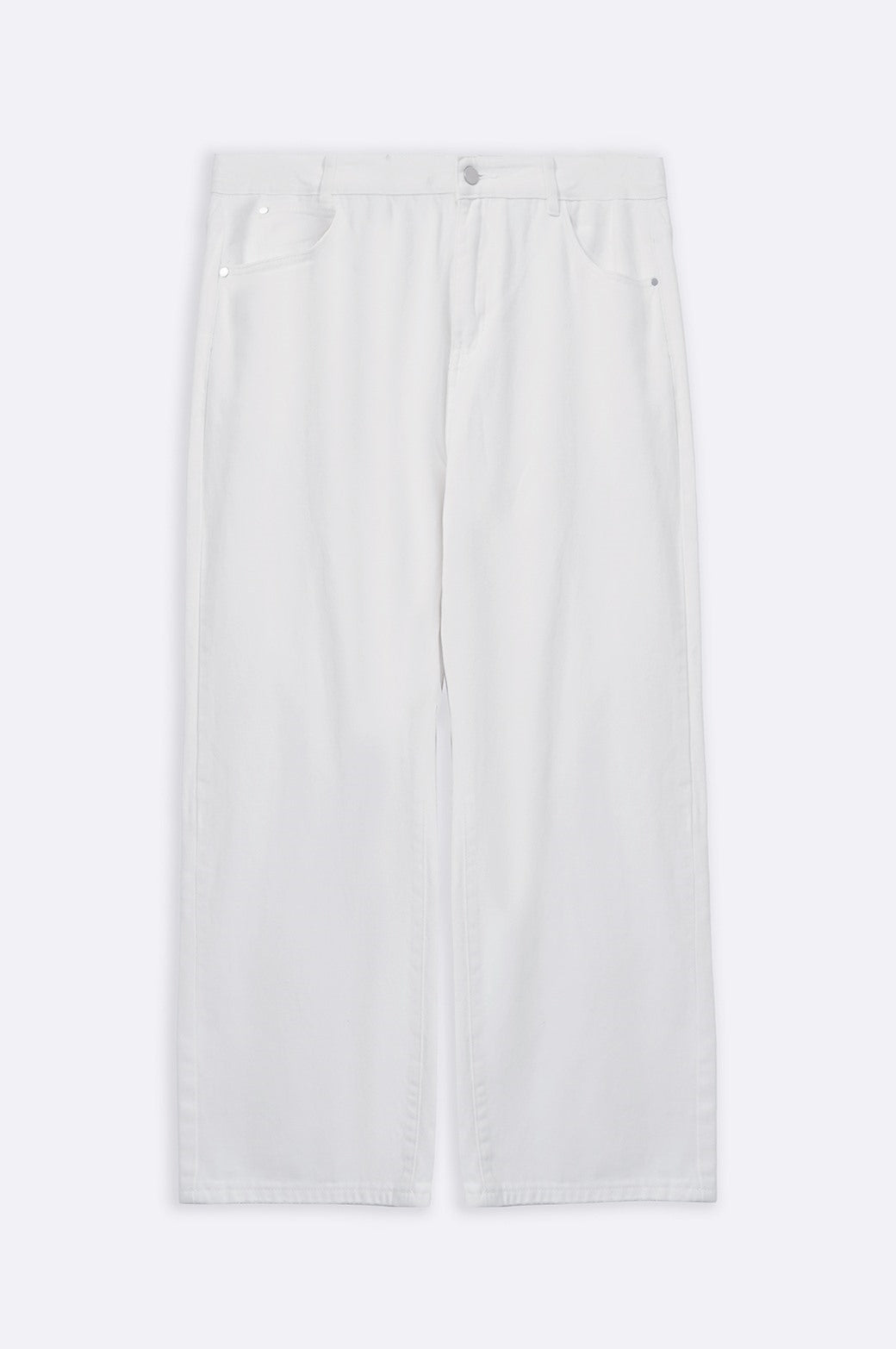 WHITE WIDE LEG JEANS