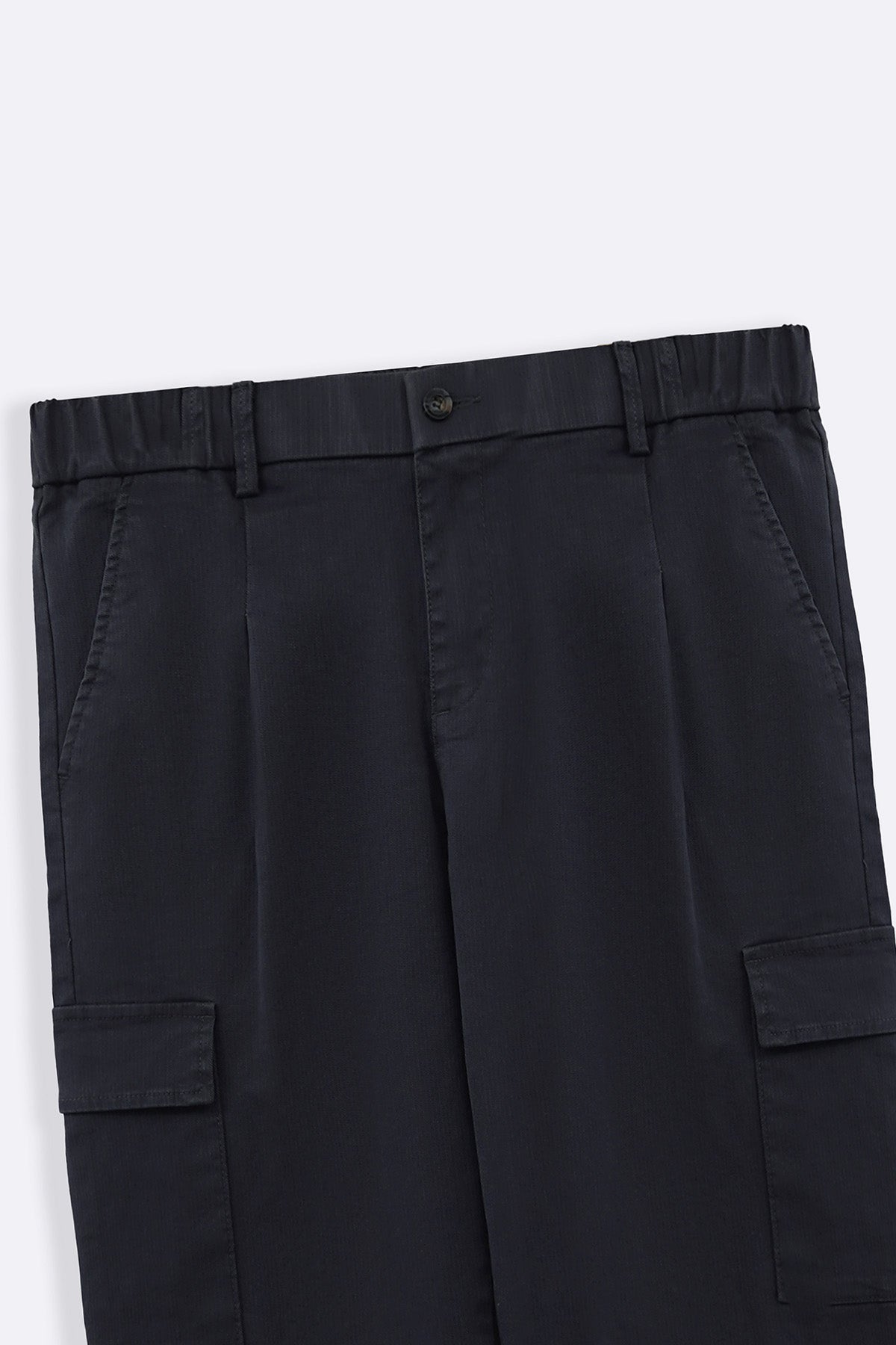GREY EASY TAPERED CARGOS