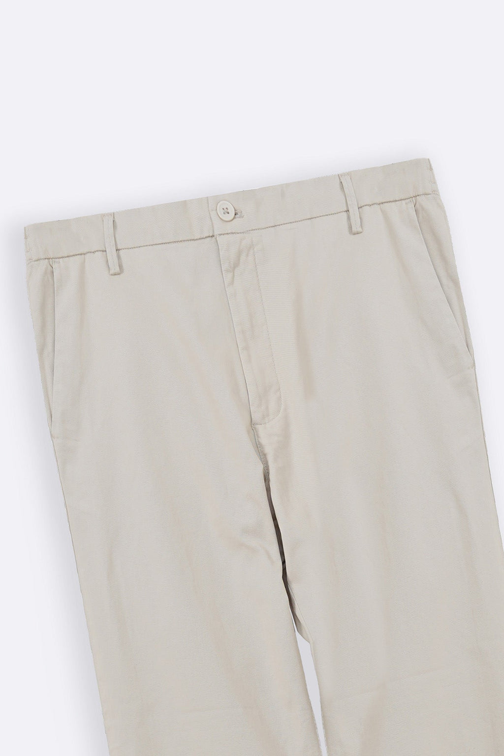 ECRU TAPERED CHINOS