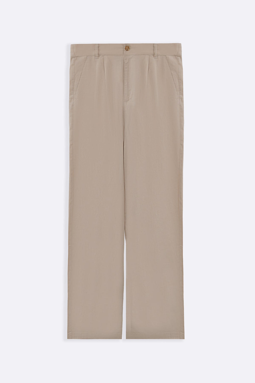 KHAKI RESORT LINEN PANTS