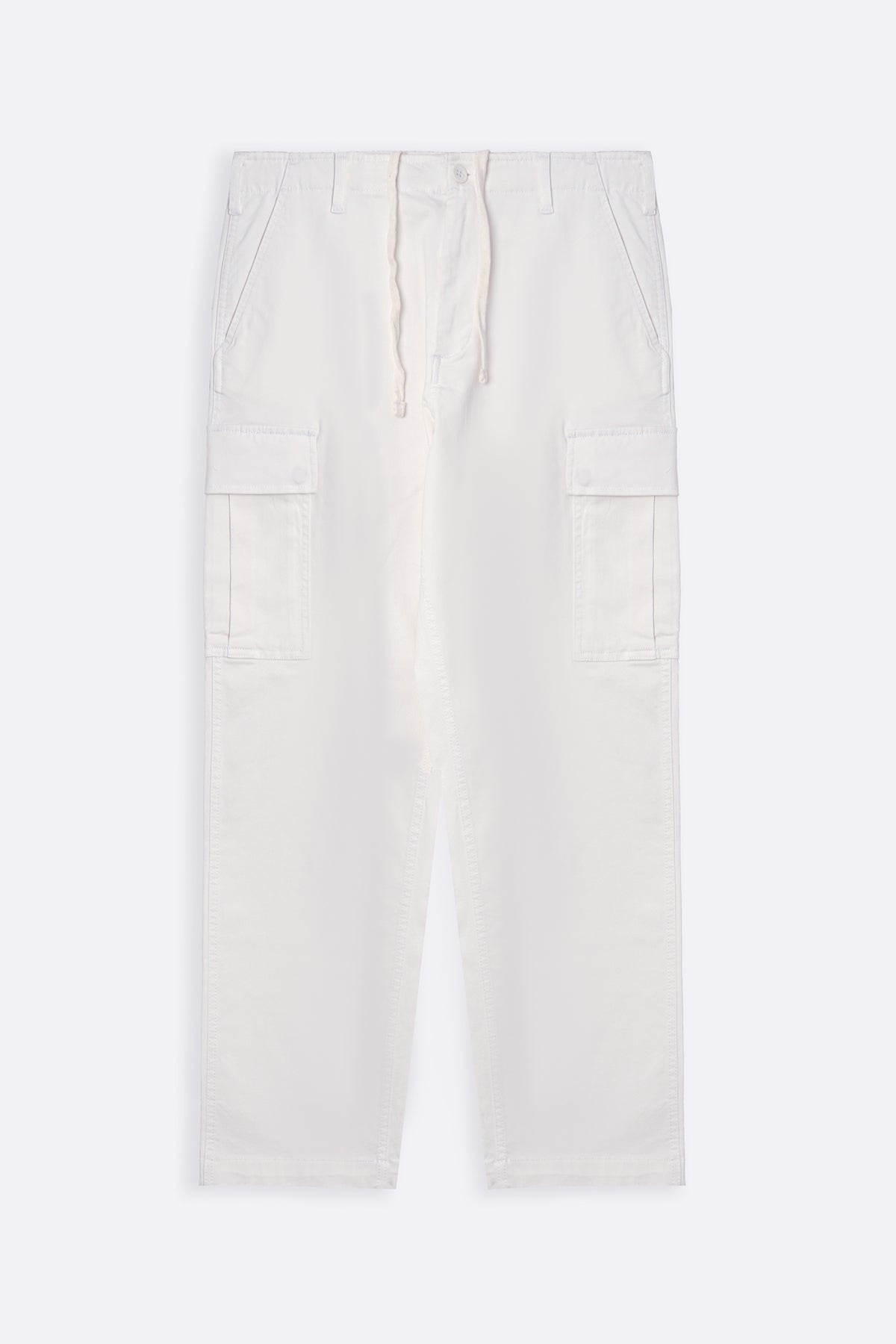 WHITE TWILL CARGOS