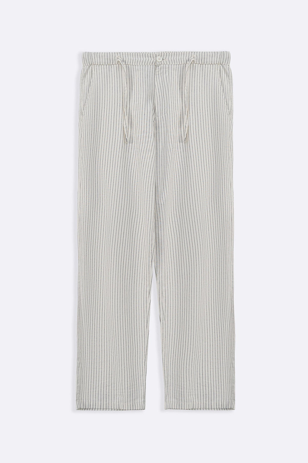 ECRU EASY PINSTRIPE TROUSERS