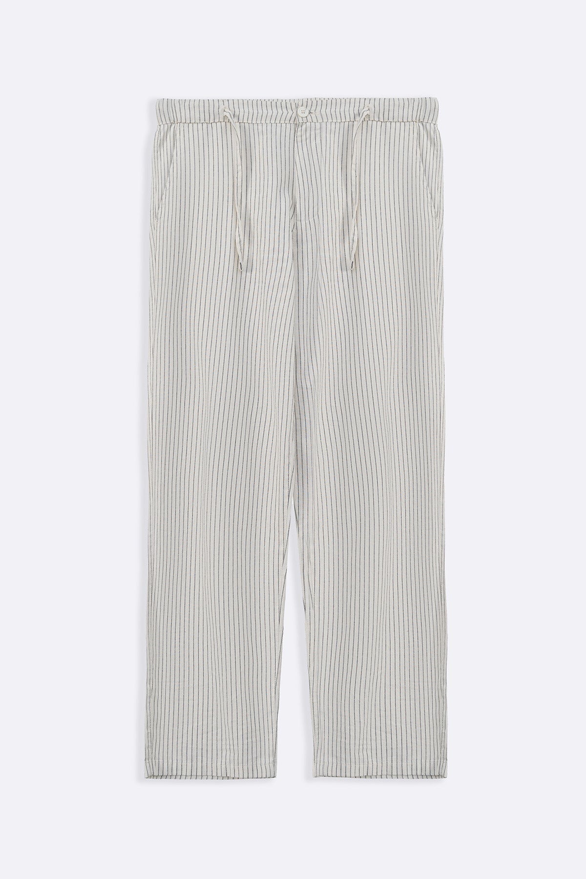 ECRU EASY PINSTRIPE TROUSERS