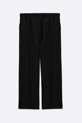 BLACK EASY PLEATED TROUSERS