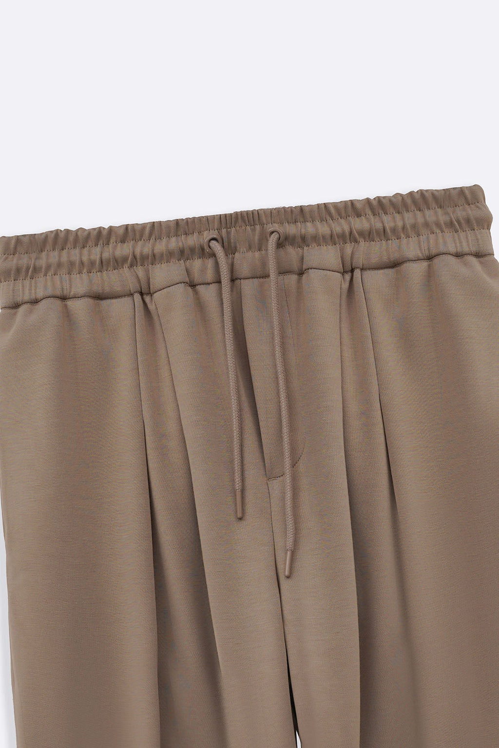 KHAKI KNITTED EASY SHORTS