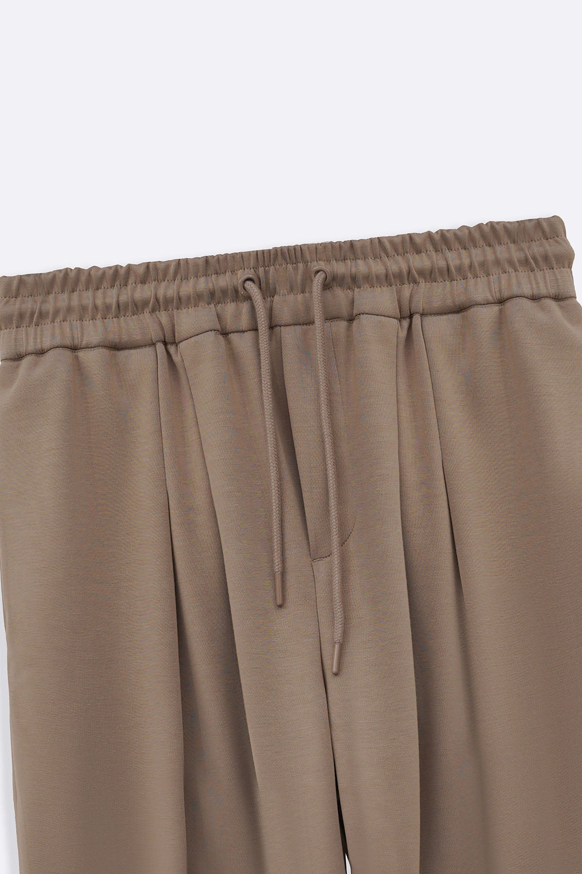 KHAKI KNITTED EASY SHORTS