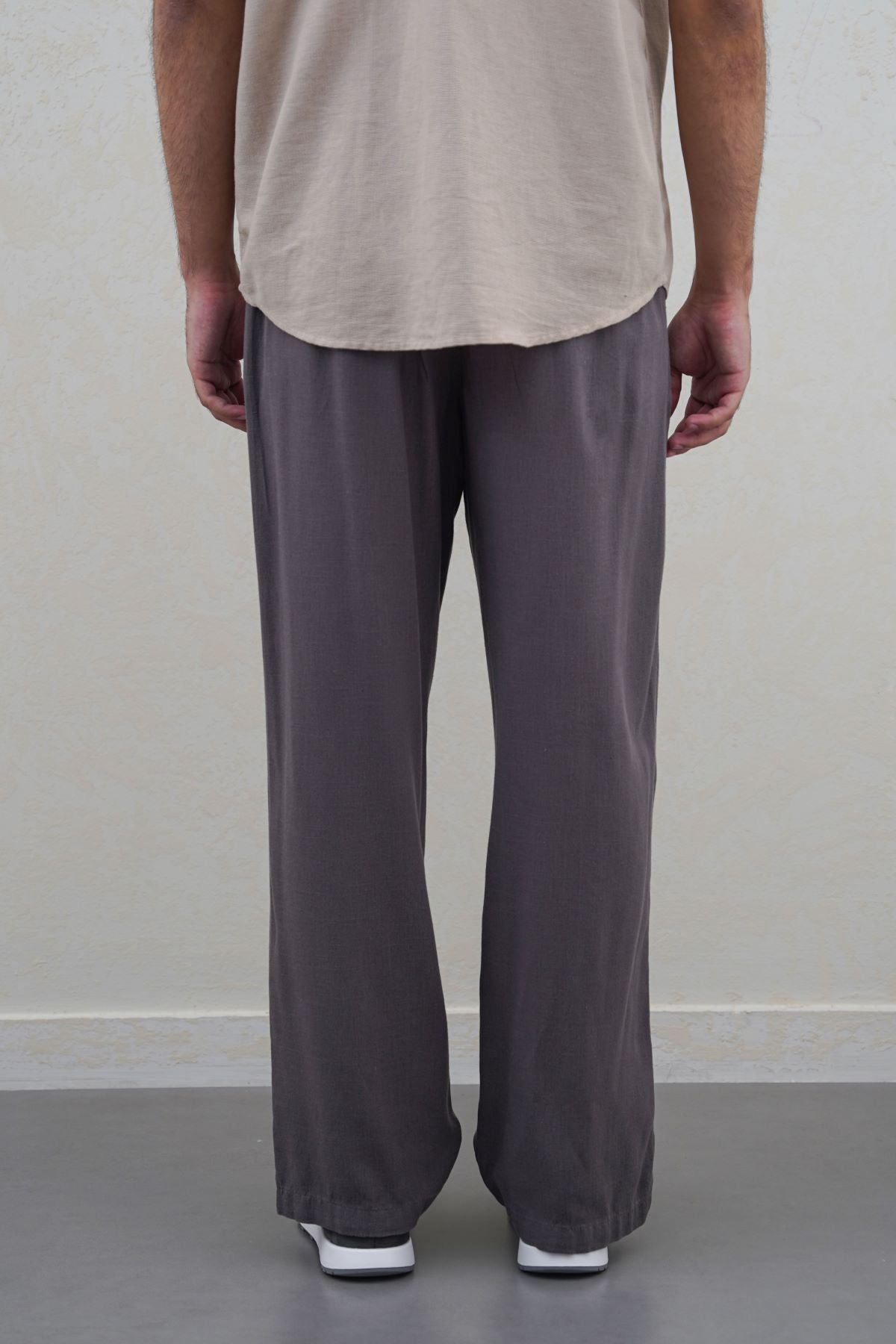 DARK GREY RELAXED TROUSERS