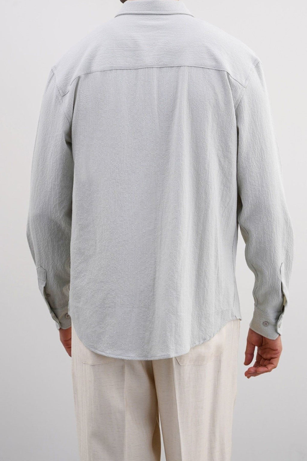 ASH SEERSUCKER BUTTON DOWN SHIRT