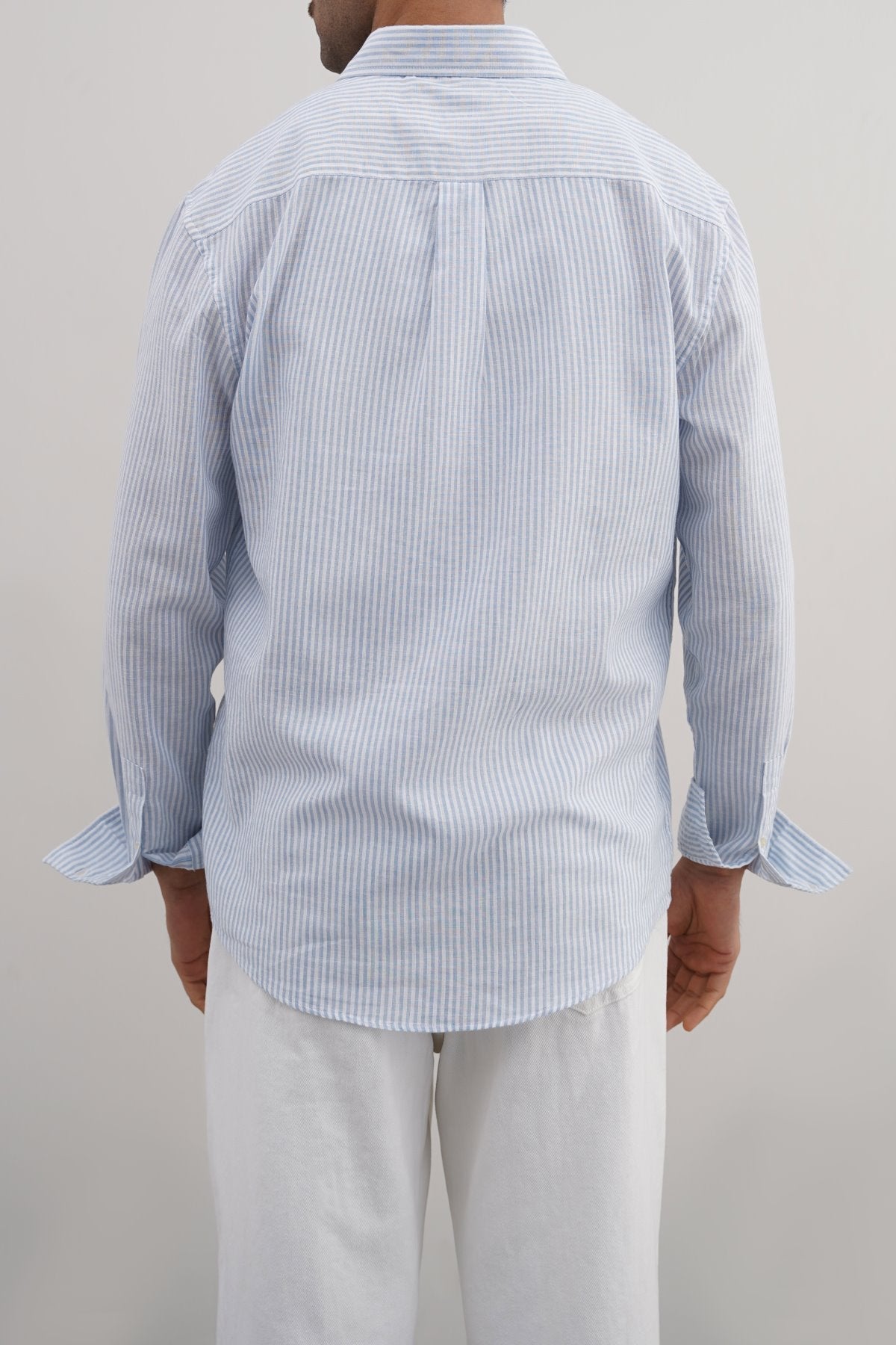 BLUE SUMMER STRIPED SHIRT