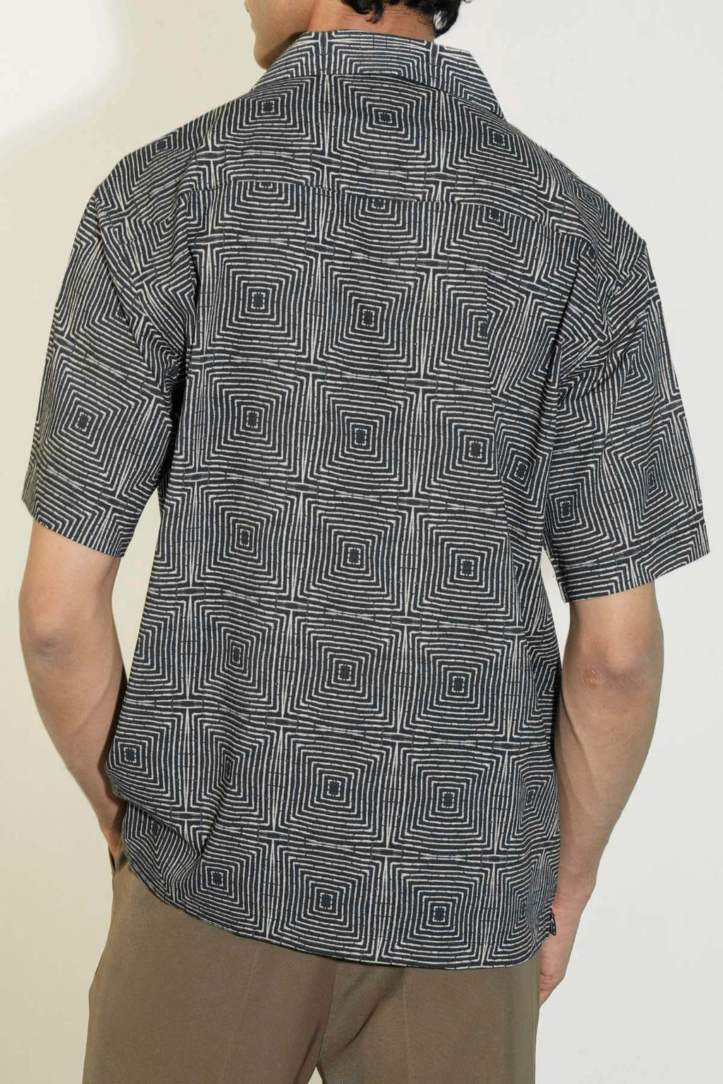 BLACK BATIK SAFARI SHIRT