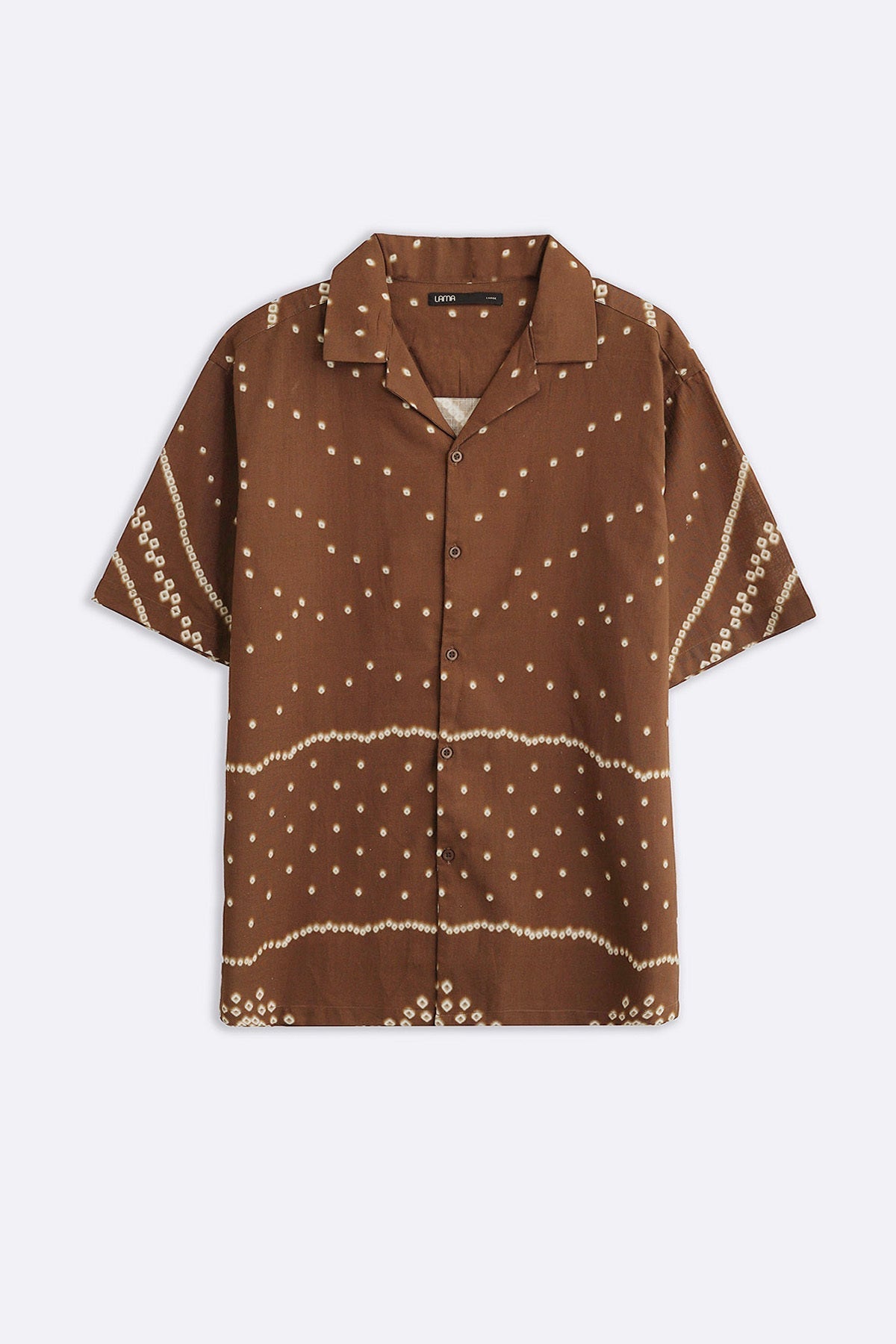 BROWN BANDHNI SAFARI SHIRT