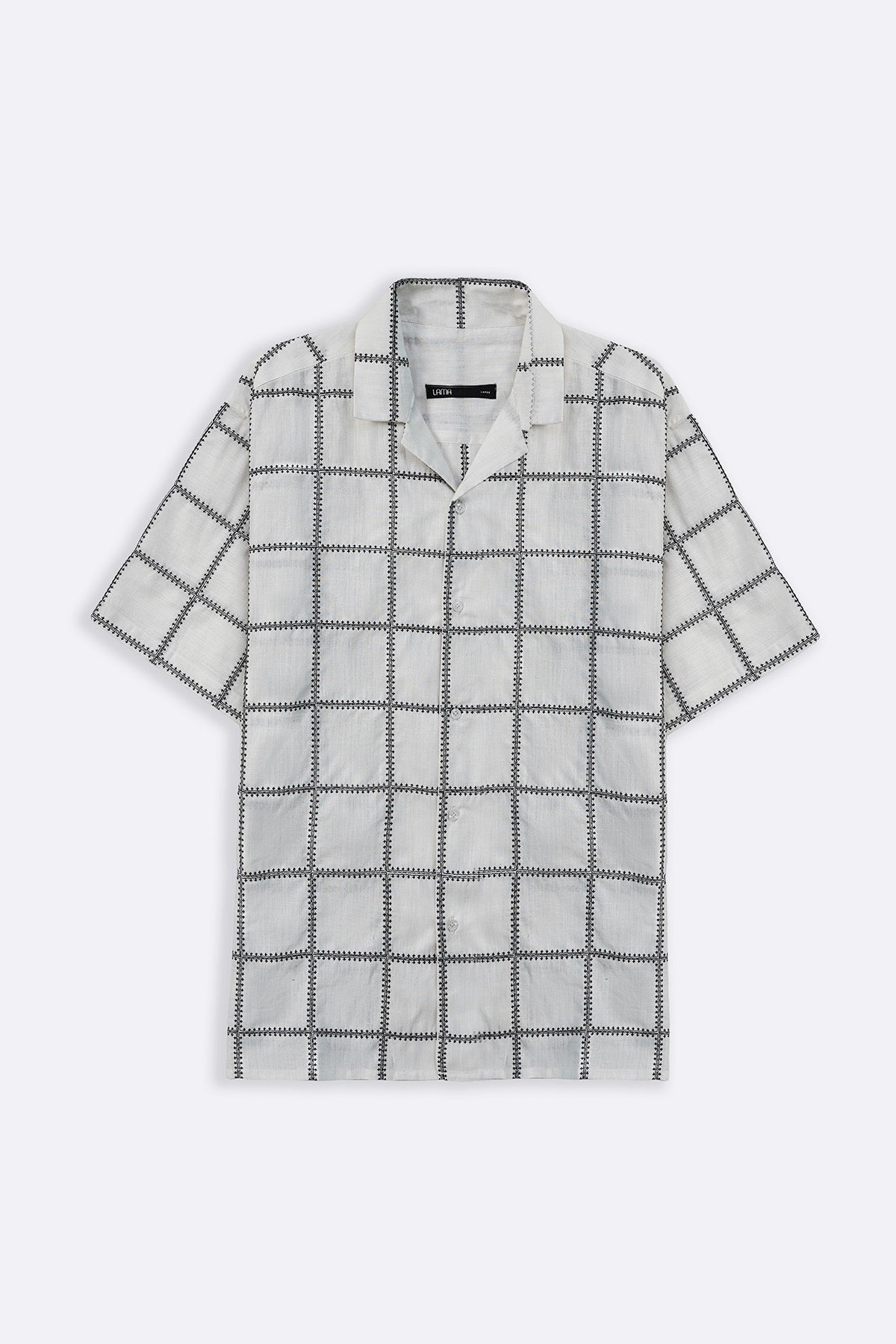 OFF WHITE EMBROIDERED SHIRT