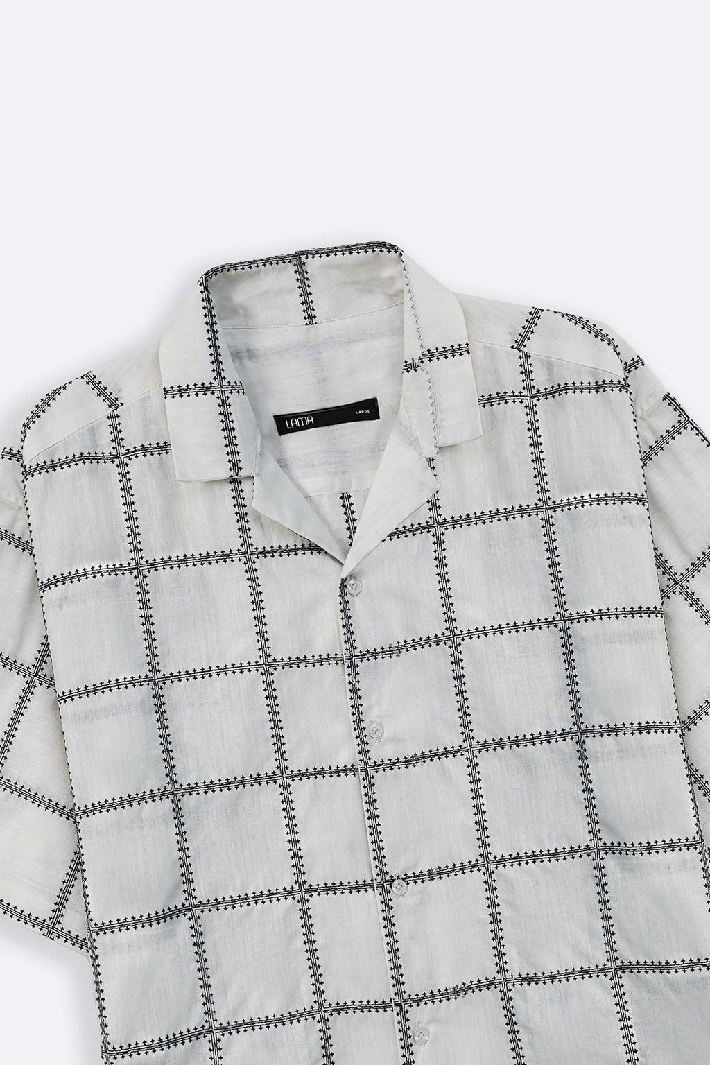 OFF WHITE EMBROIDERED SHIRT