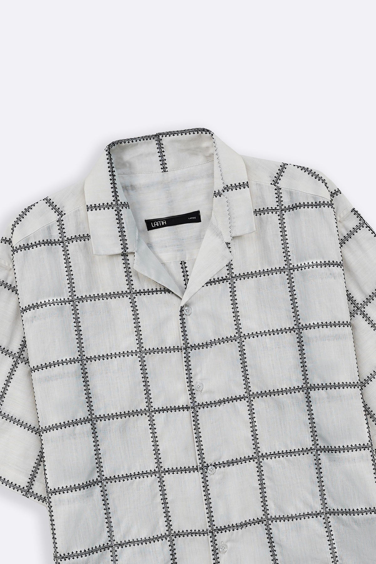 OFF WHITE EMBROIDERED SHIRT