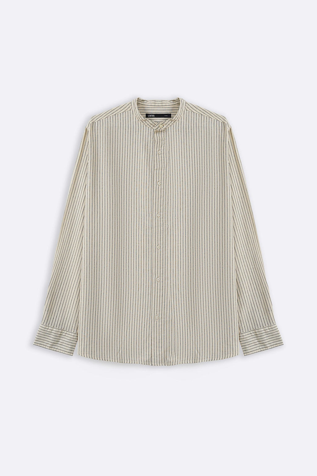 ECRU MANDARIN COLLAR SHIRT