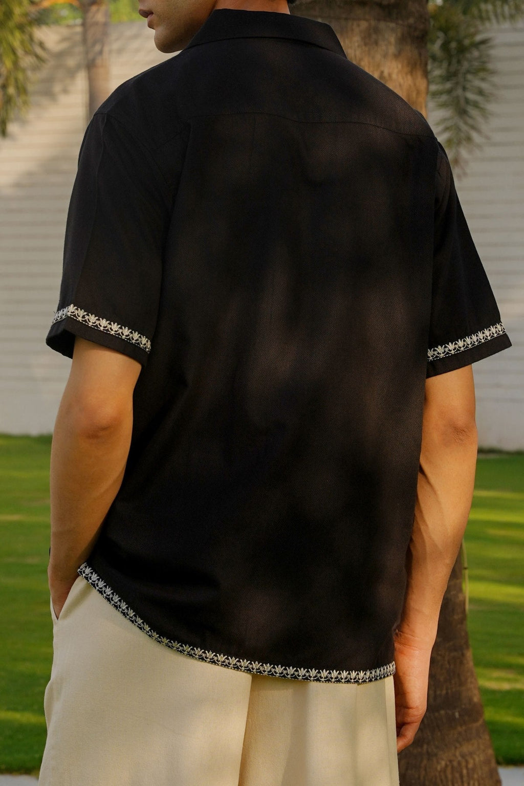 BLACK COLOMBO RESORT SHIRT