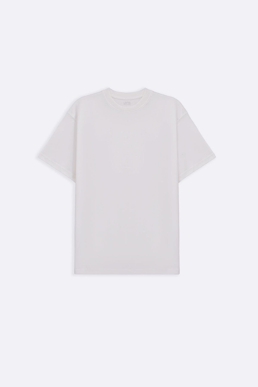 WHITE INTERLOCK TEE