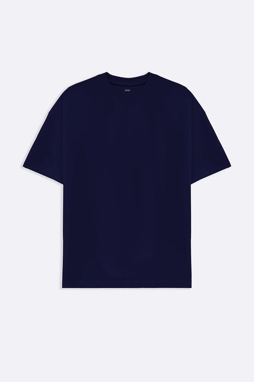 NAVY BOXY TEE