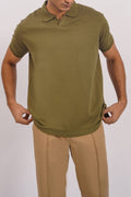 OLIVE KNITTED POLO