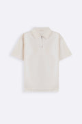 IVORY ZIPPER POLO
