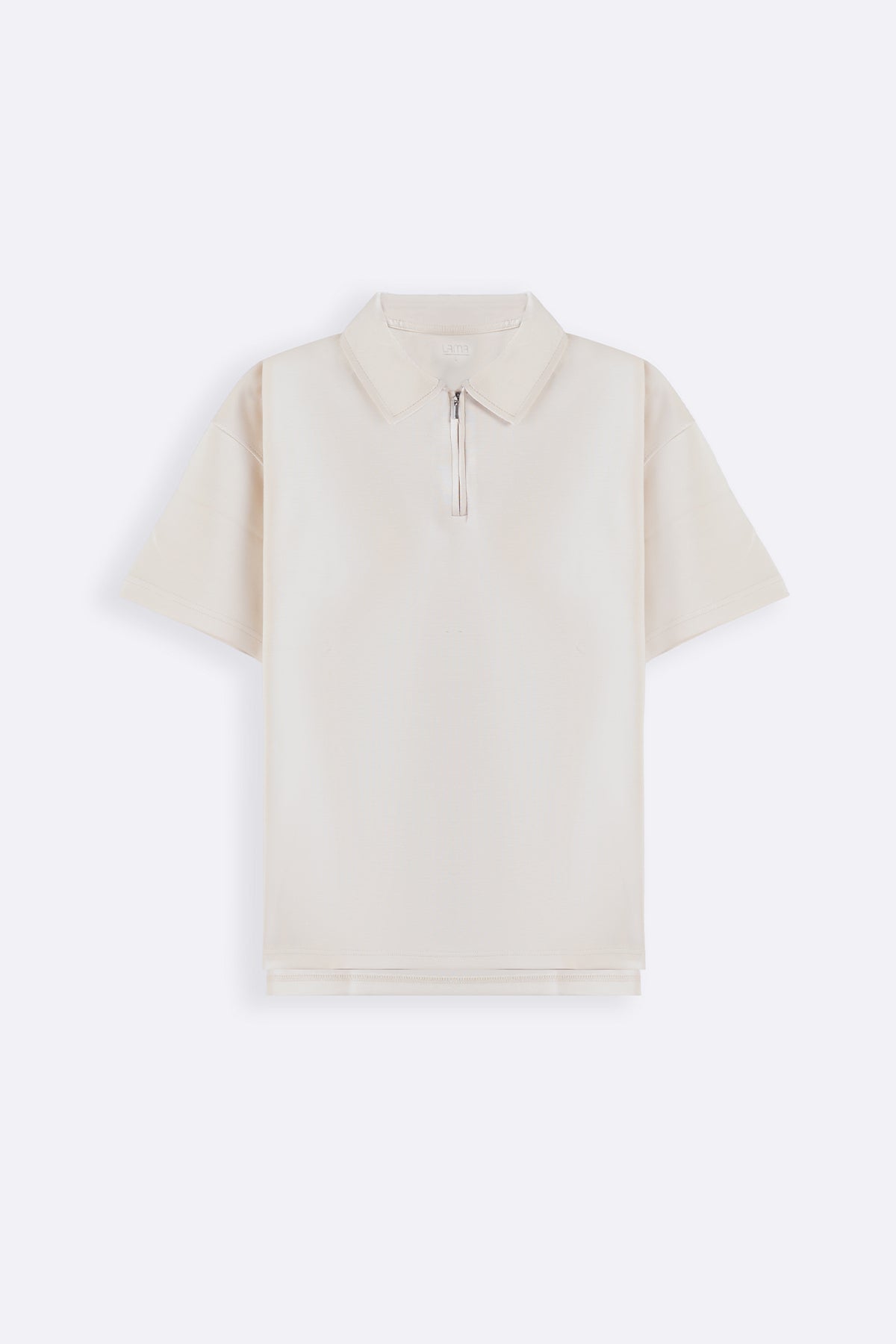 IVORY ZIPPER POLO
