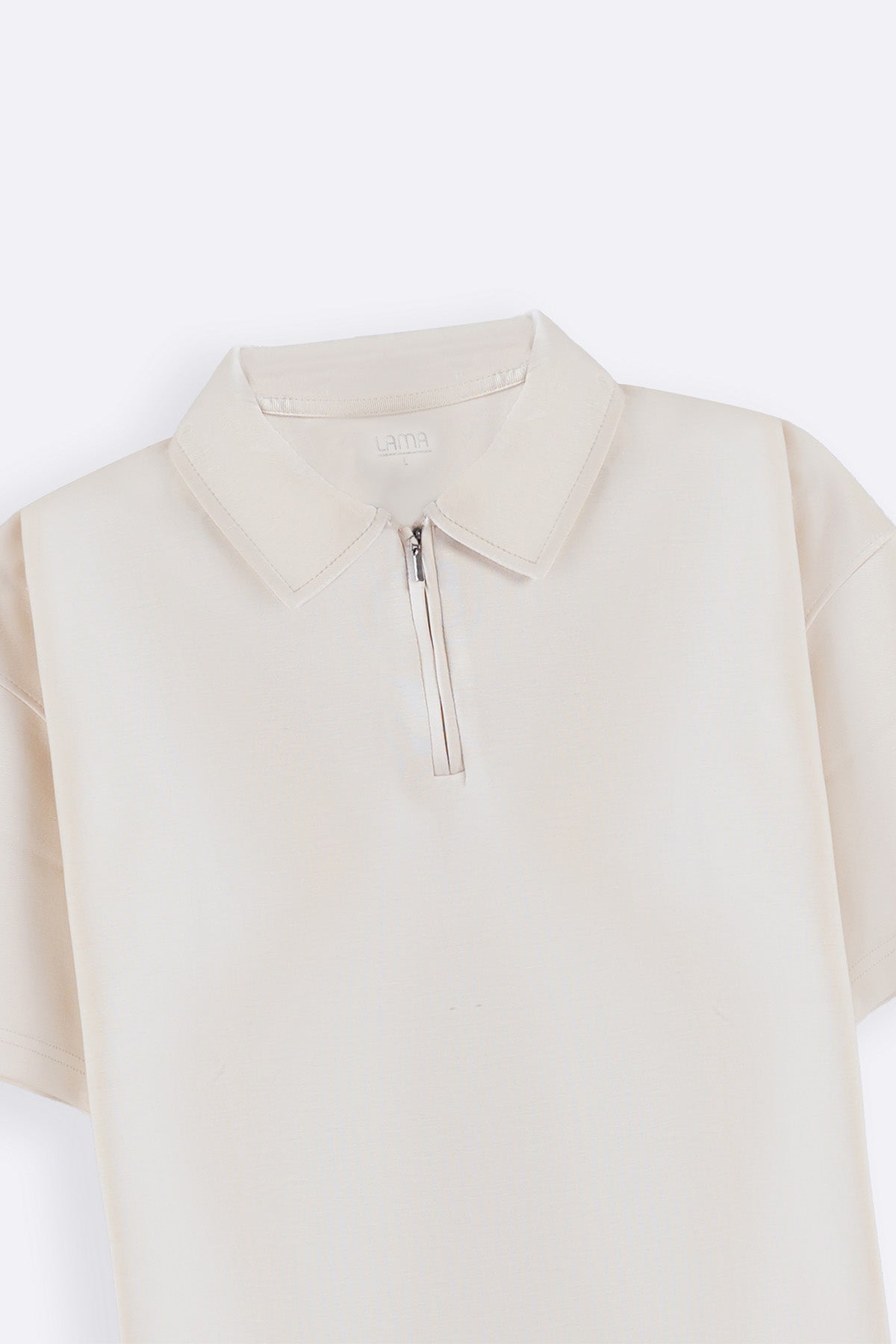 IVORY ZIPPER POLO