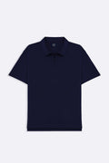 NAVY ZIPPER POLO