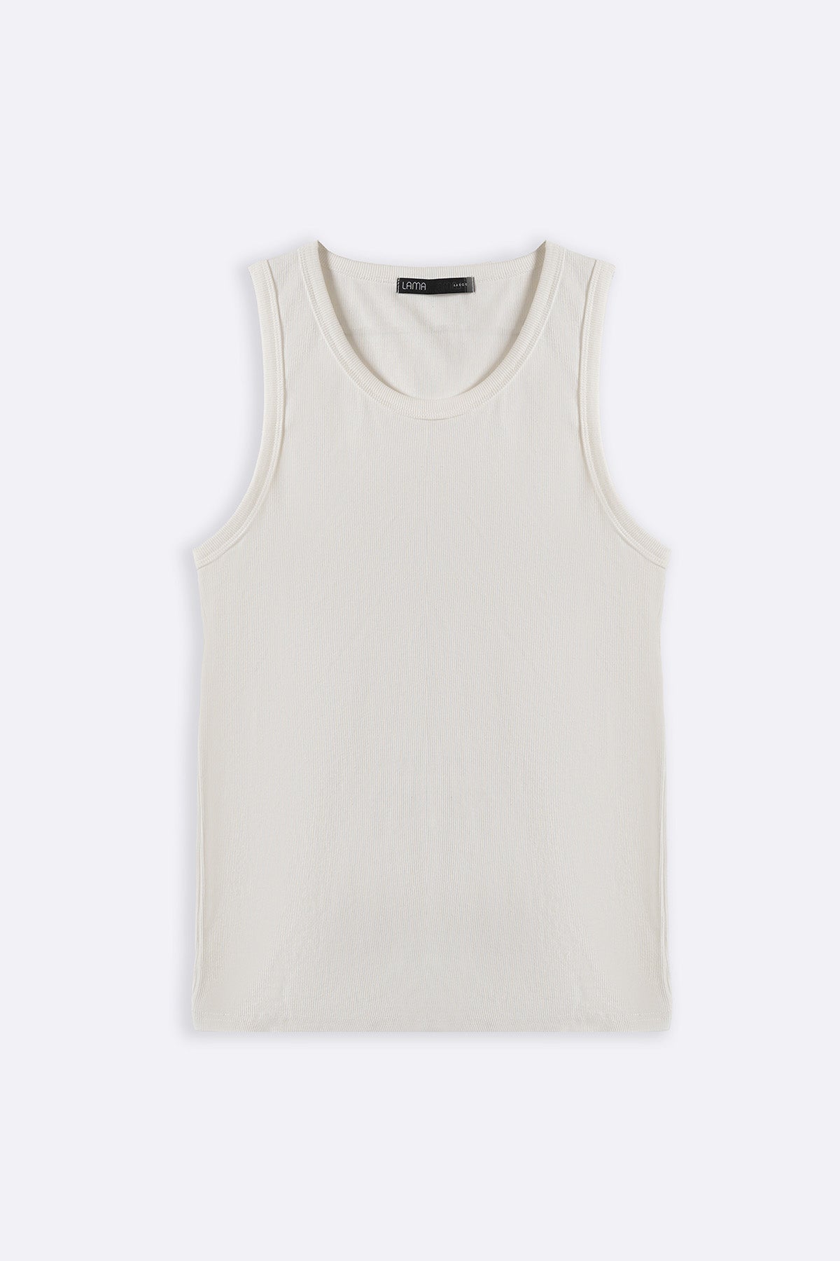 IVORY RIBBED TANK TOP