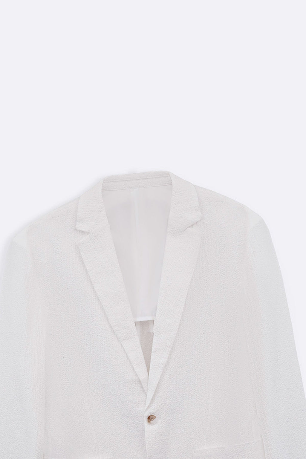 WHITE SEERSUCKER BLAZER