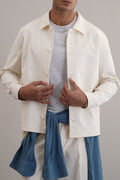 OFF WHITE LIGHT COTTON JACKET