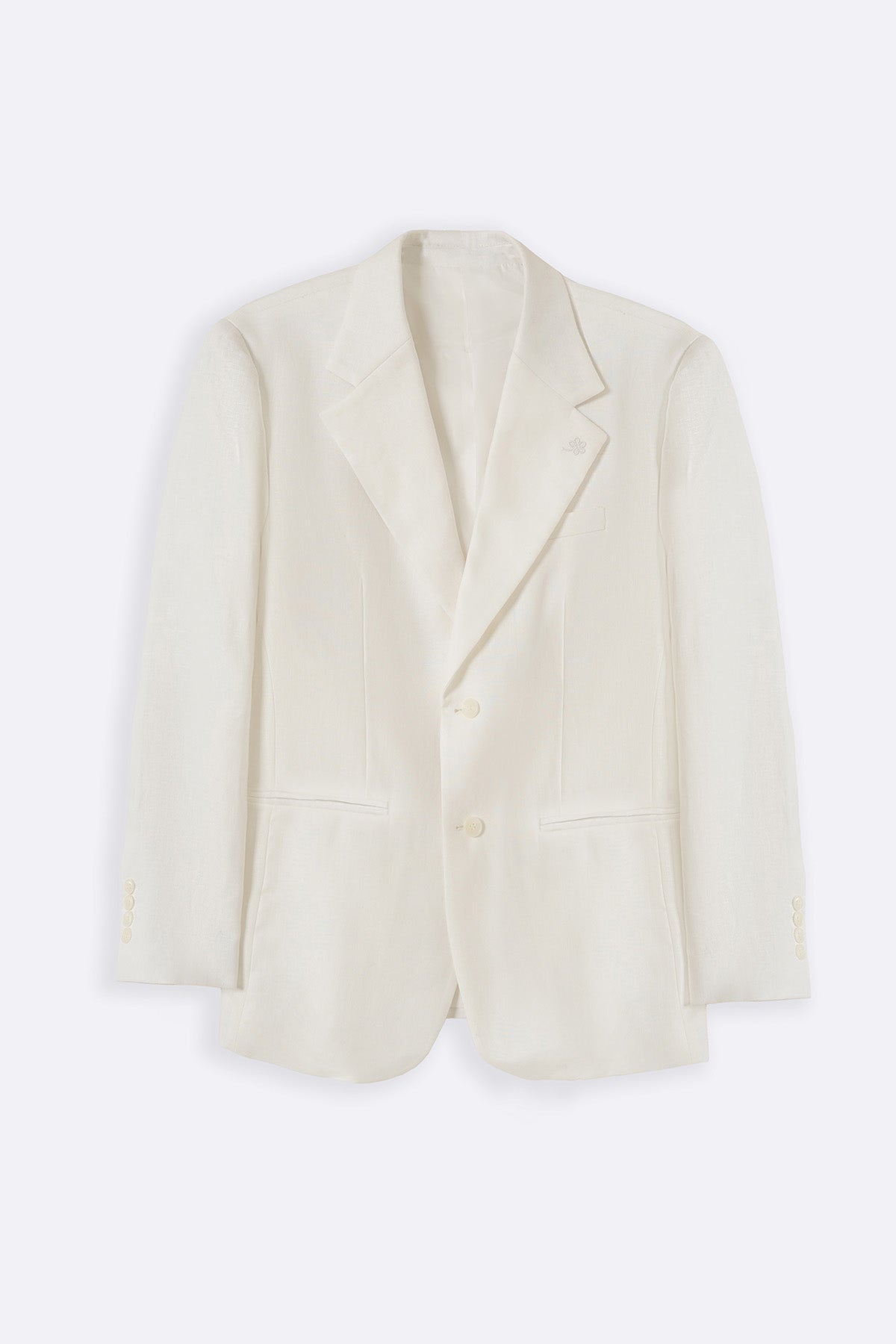 WHITE PURE LINEN BLAZER