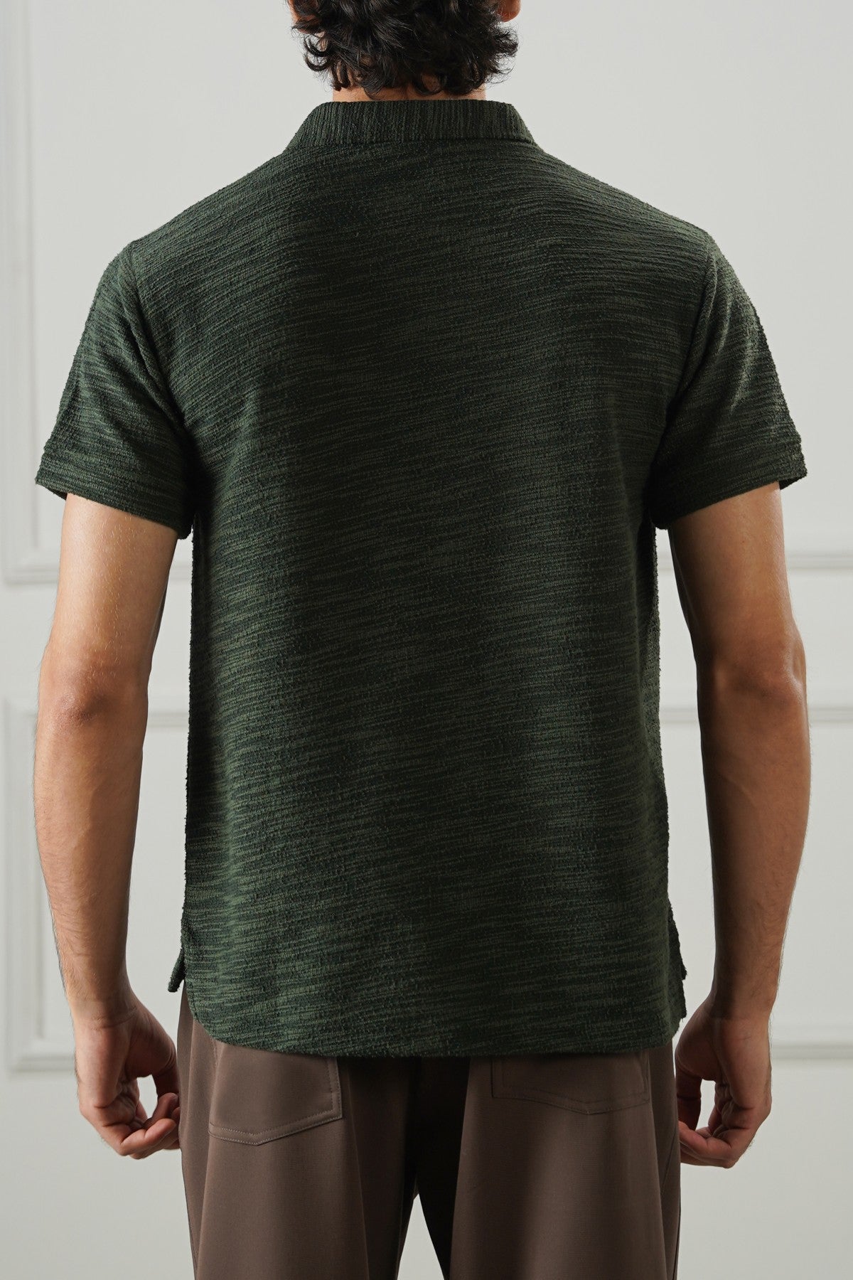 BOUCLE-KNIT POLO