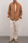 OCHRE BROWN CLASSIC BUTTON DOWN SHIRT