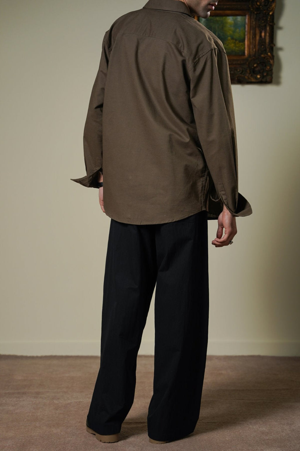 BLACK TECHNICAL FABRIC BALLOON PANTS