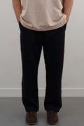 BLACK COTTON COMFORT SWEATPANTS