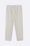 ECRU PLEATED CHINOS