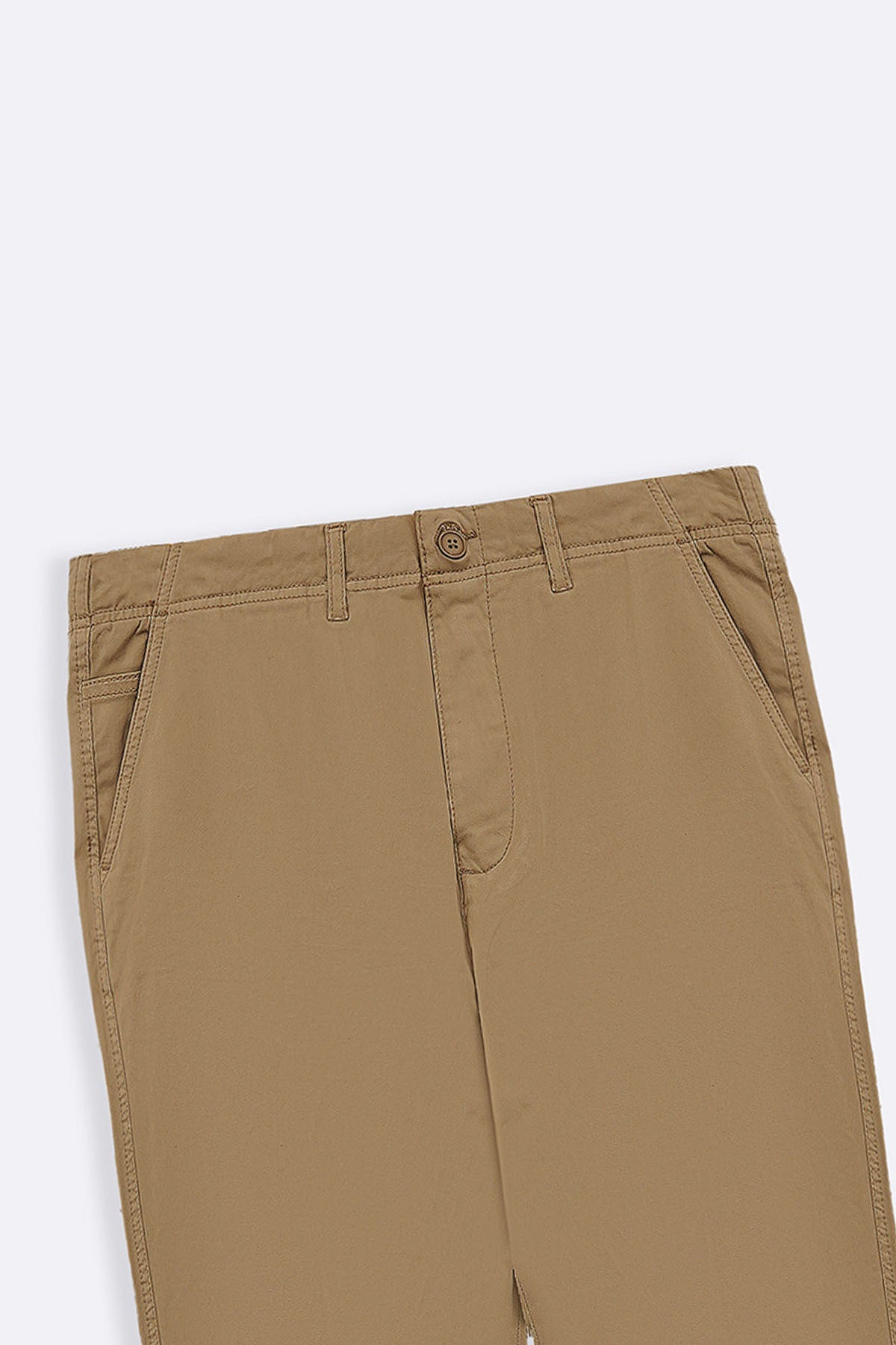 BEIGE RELAXED COTTON PANTS