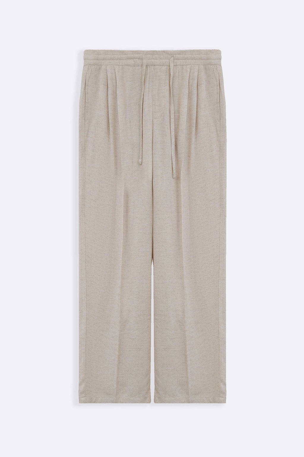 OAT MELANGE LINEN BLEND BAGGY PANTS
