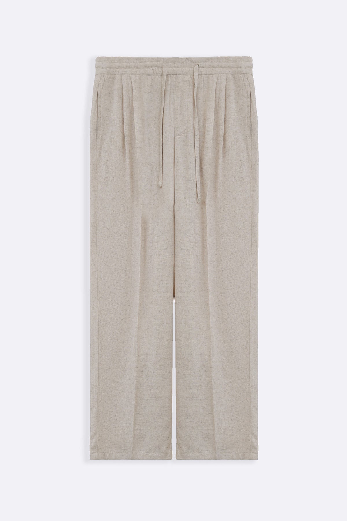 OAT MELANGE LINEN BLEND BAGGY PANTS